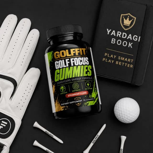 Golf Focus Gummies flat lay
